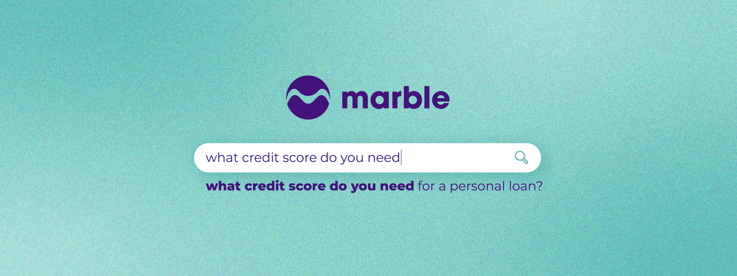 Credit score for personal loan